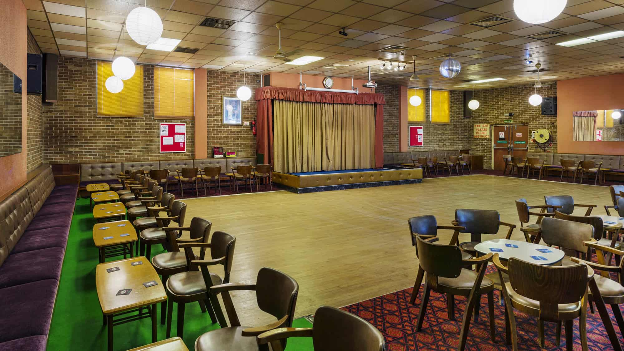 Trades Club E17 - A 100 year old trades club in Walthamstow, London now available to hire for commercial photography and filming - The Location Guys